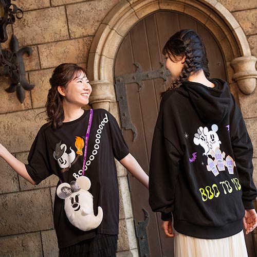 TDR - Halloween 2024 Collection x  Mickey & Minnie Mouse Boo/ Ghost T Shirt for Adults (Release Date: Sept 19, 2024)