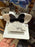 DLR/WDW - Minnie Mouse Pearl White Black Bow Hair Claw Clip