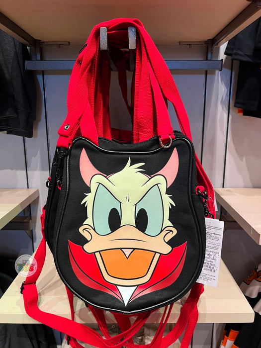 DLR/WDW - Halloween 2026 Mickey Mouse & Family Collection x Donald Duck Glow-in-the-Dark Big Face Canvas Tote Bag