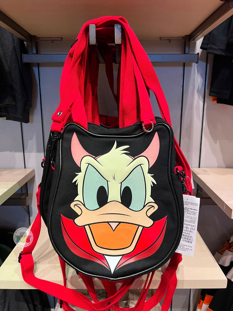 DLR/WDW - Halloween 2026 Mickey Mouse & Family Collection x Donald Duck Glow-in-the-Dark Big Face Canvas Tote Bag