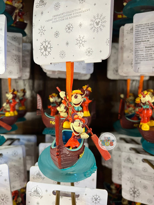 WDW - Epcot World Showcase Italy - Mickey & Minnie In a Boat Ornament
