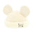 TDR Mickey & Minnie Mouse Fluffy & Warm Collection x Mickey Mouse Shaped Corduroy & Boa Cap Color: White