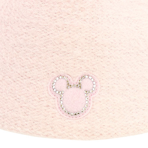 TDR Mickey & Minnie Mouse Fluffy & Warm 2024 Collection x Mickey Mouse Shaped Knitted Beanie for Aduls Color: Pink (Release Date: Oct 31, 2024)