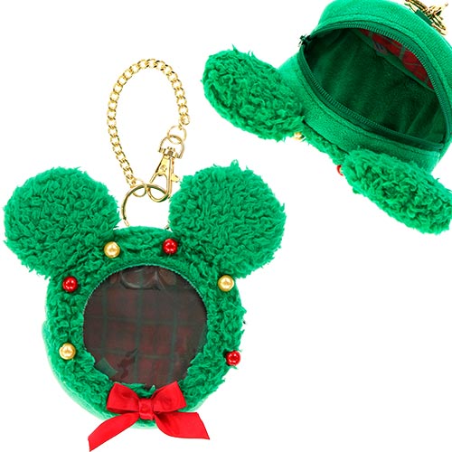 TDR - Disney Christmas 2024 x Dazzling Christmas in New York Collection x Mickey Shaped Wreath Shaped Pouch with Chain (Release Date: Nov 8,  2024)