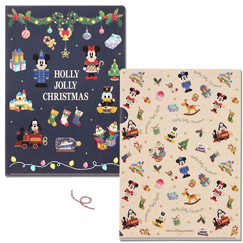 TDR - Disney Christmas 2024 x Holly Jolly Christmas Collection x Mickey & Friends Clear Folders Set (Release Date: Nov 8,  2024)