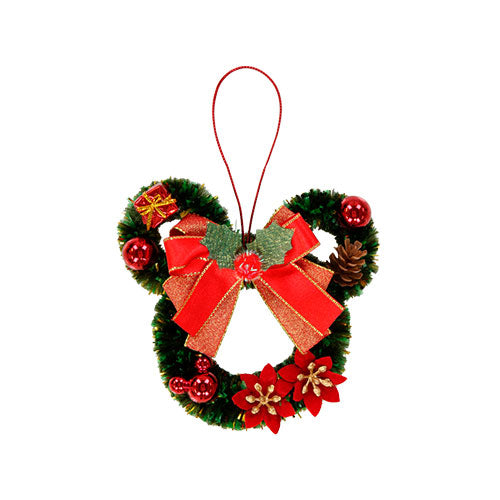 TDR - Disney Christmas 2024 x Holly Jolly Christmas Collection x Mickey Mouse Head Shaped Wreath Size S (Release Date: Nov 8,  2024)