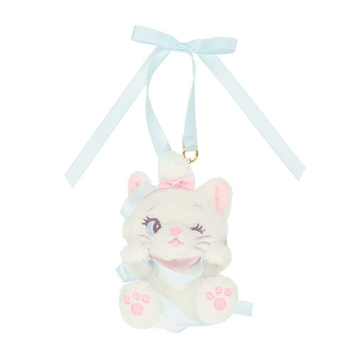 TDR - Disney The Aristocats with Soft Pink & Blue Ribbons Collection x Marie Plush Keychain/Charm (Release Date: Dec 5, 2024)