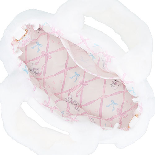 TDR - Disney The Aristocats with Soft Pink & Blue Ribbons Collection x Marie Fluffy Tote Bag (Release Date: Dec 5, 2024)