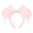 TDR - Minnie Mouse Sparking Sequin Ribbon & Beads Ear Headband Color Pink(Release Date: Dec 5, 2024)