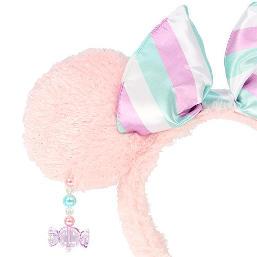 TDR - Vanellope's Sweets Pop World Collection x Minnie Mouse Fluffy Ear Headband (Release Date: Jan 14, 2025)