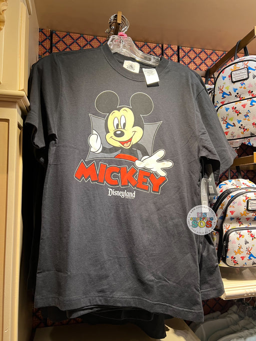 DLR - Classic Mickey & Friends - Mickey "Disneyland Resort" Black Graphic T-shirt (Adult)