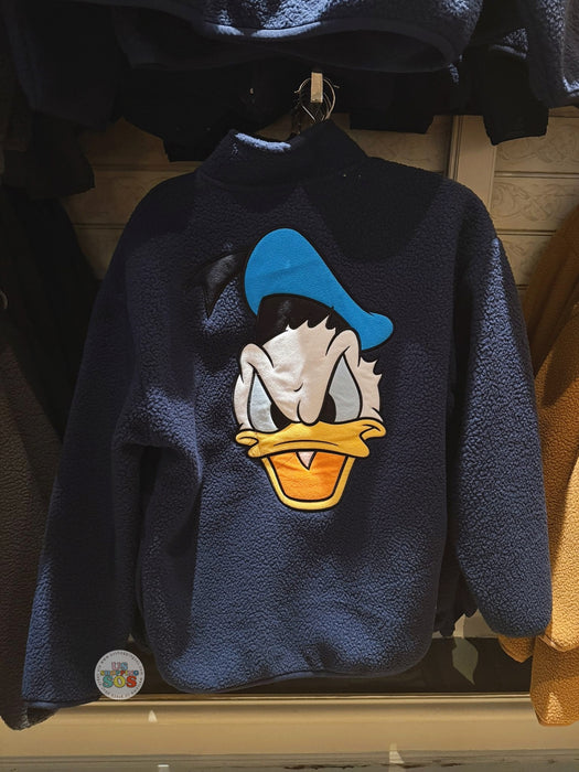 DLP - Donald Duck Quarter Zip Sherpa For Adults