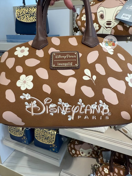 DLP - Loungefly x Disneyland Paris Exclusive Bambi Enchanted Forest Brown Barrel-Style Handbag