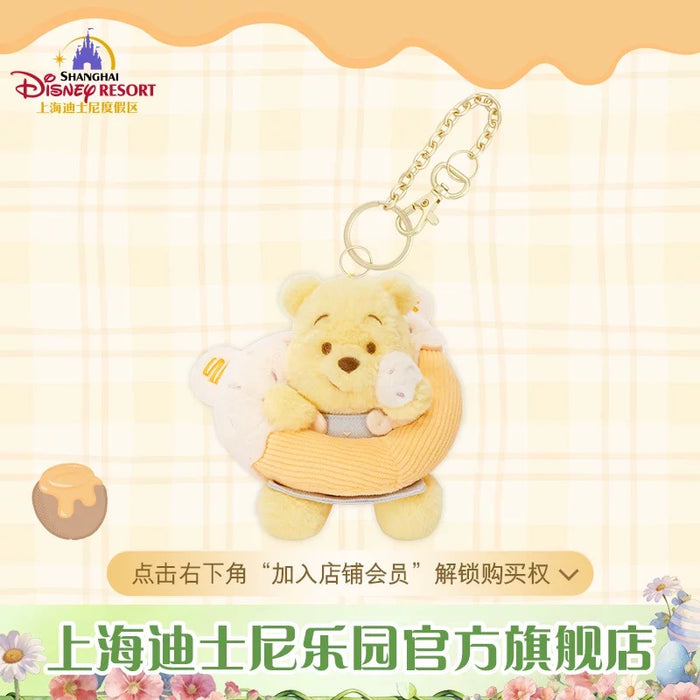 SHDL - 2026 Winnie the Pooh & Friends Spring Picnic Collection x Winnie the Pooh "Donut" Plush Keychain