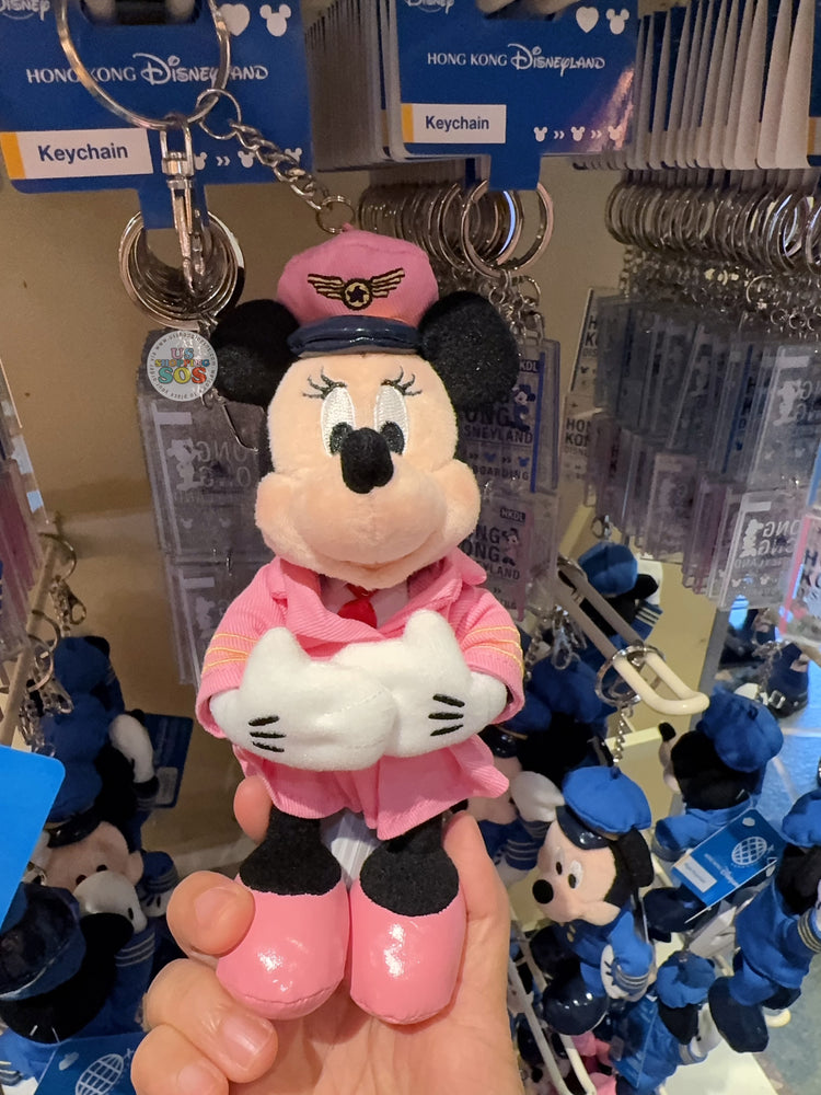 HKDL - 2026 Captain Mickey Mouse Collection x Minnie Mouse Plush Keychain