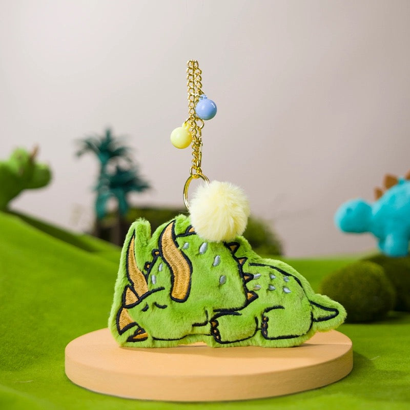 Universal Studio Beijing - Jurassic World x Triceratops Headphone Holder & Keychain