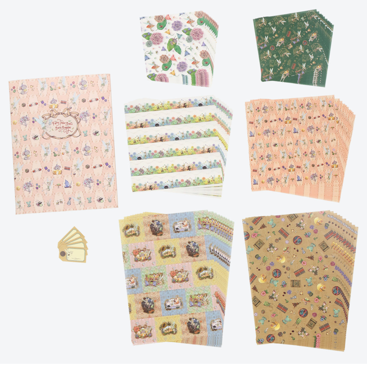 TDR - Fantasy Springs "Fairy Tinkerbell's Busy Buggy" Collection x Design Paper & Case Set