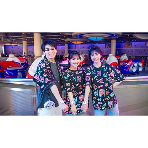 TDR - Colorful Neon & Baymax Themed Collection x Big Hero 6 Baymax All Over Print T Shirt for Adults (Release Date: July 1, 2025)