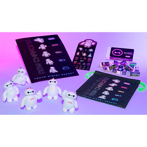 TDR - Colorful Neon & Baymax Themed Collection x Big Hero 6 Baymax Drawstring Bag (Release Date: July 1, 2025)