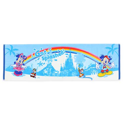 TDR - Mickey & Friends "Got Splashed!" Long Face Towel (Release Date: July 1, 2025)
