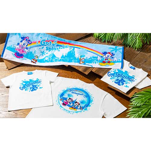 TDR - Mickey & Friends "Got Splashed!" Long Face Towel (Release Date: July 1, 2025)