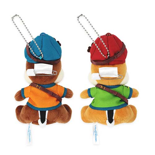 TDR - Mickey & Friends "Ready to Takeoff Where Dreams Touch the Sky" Collection x Chip & Dale Plush Keychains Set (Release Date: July 15, 2025)