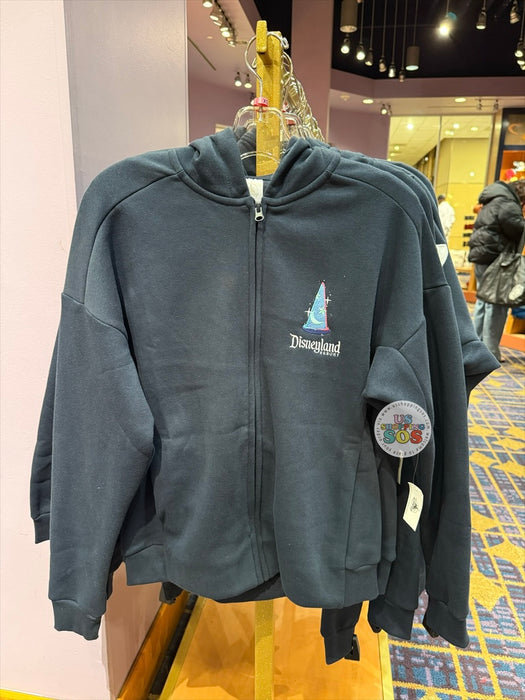 DLR - Fantasia Sorcerer Mickey Disneyland Navy Hoodie Jacket (Adult)