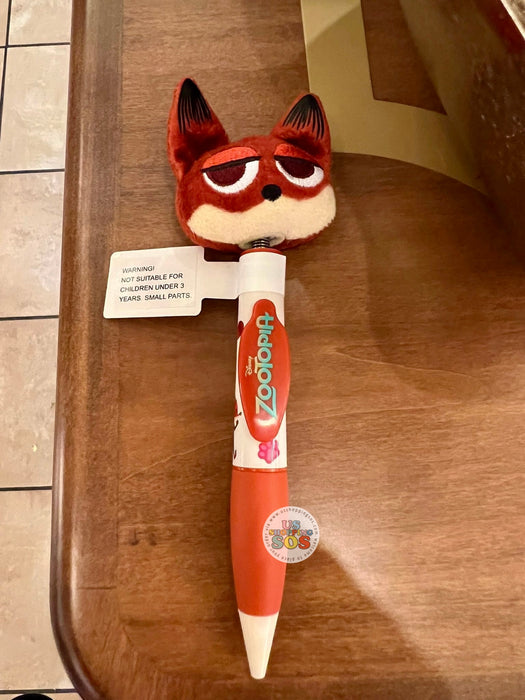 DLR/WDW - Zootopia - Nick Wilde Face Icon Plush Pen