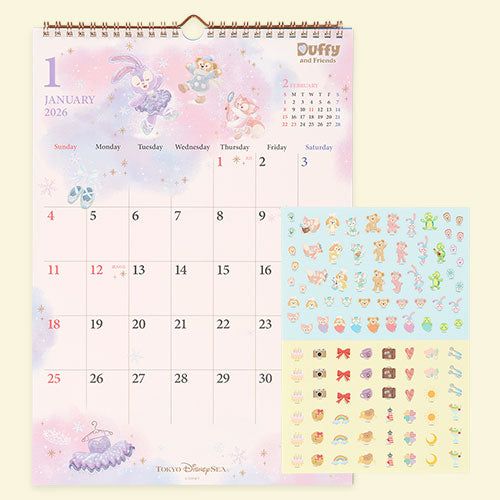 TDR - Calendar & Organizer 2026 x Duffy & Friends 2026 Wall Calendar (Release Date: Aug 7, 2025)