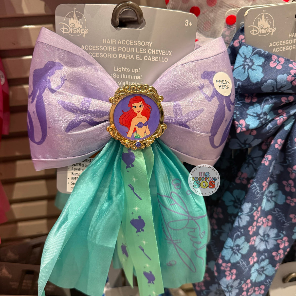 DLR/WDW - Disney Princess - Ariel Light-Up Bow Hair Clip  display picture 3