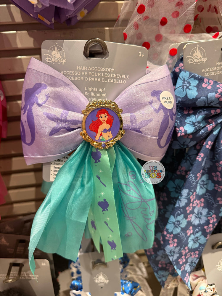 DLR/WDW - Disney Princess - Ariel Light-Up Bow Hair Clip