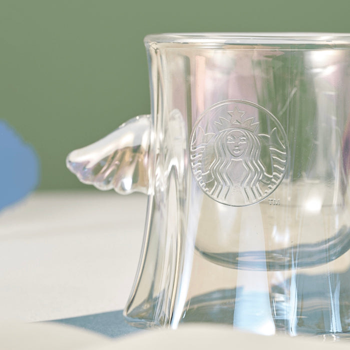 Starbucks China - Andersen's Fairy Tales Silhouette 2023 - 16. Little Angel Iridescent Glass Cup 265ml