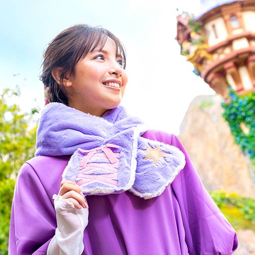 TDR - Fantasy Springs "Rapunzel’s Lantern Festival" Collection x Fluffy Rapunzel Scarf for Adults (Release Date: Oct 30, 2025)