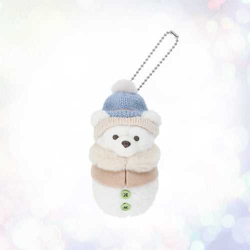 TDR - Duffy & Friends "Wintery Snowman" Collection x Duffy Snowman Shaped Plush Keychain (Release Date: Nov 4, 2025)