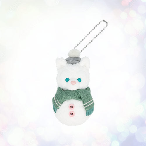 TDR - Duffy & Friends "Wintery Snowman" Collection x Gelatoni Snowman Shaped Plush Keychain (Release Date: Nov 4, 2025)