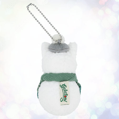 TDR - Duffy & Friends "Wintery Snowman" Collection x Gelatoni Snowman Shaped Plush Keychain (Release Date: Nov 4, 2025)