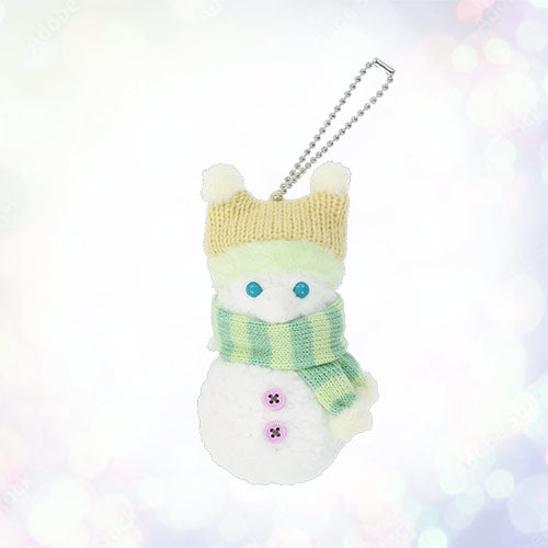 TDR - Duffy & Friends "Wintery Snowman" Collection x Olu Mel Snowman Shaped Plush Keychain (Release Date: Nov 4, 2025)