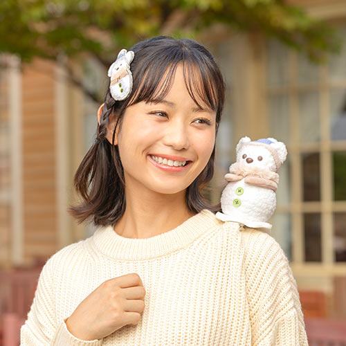 TDR - Duffy & Friends "Wintery Snowman" Collection x Duffy Snowman Shaped Shoulder Plush Toy (Release Date: Nov 4, 2025)