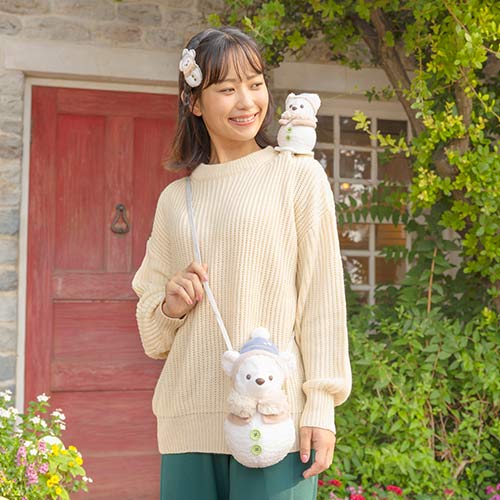 TDR - Duffy & Friends "Wintery Snowman" Collection x Fluffy Duffy Snowman Shaped Shoulder Bag (Release Date: Nov 4, 2025)