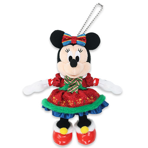 TDR - 2025 Toys Wonderful Christmas Parade  x Minnie Mouse Plush Keychain (Release Date: Nov 10, 2025)