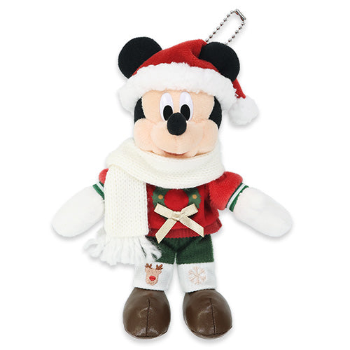 TDR - 2025 Mickey & Friends "Holly Jolly Christmas" Collection x Mickey Mouse with Christmas Themed Outfit Plush Keychain (Pre Order, Ship Out Date: July 2026)