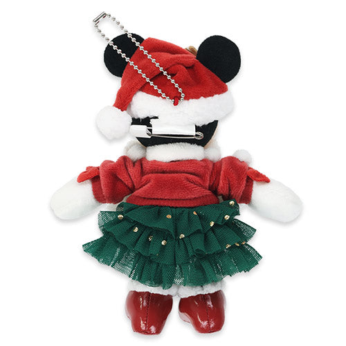 TDR - 2025 Mickey & Friends "Holly Jolly Christmas" Collection x Minnie Mouse with Christmas Themed Outfit Plush Keychain (Pre Order, Ship Out Date: July 2026)