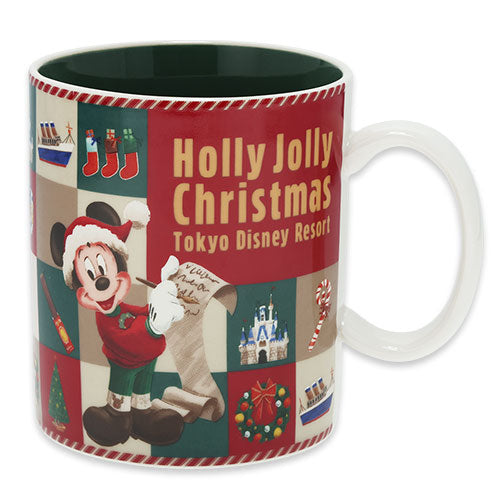 TDR - 2025 Mickey & Friends "Holly Jolly Christmas" Collection x Mickey Mouse Christmas Themed Mug  (Release Date: Nov 10, 2025)