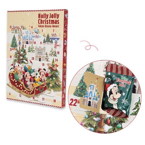 TDR - 2025 Mickey & Friends "Holly Jolly Christmas" Collection x Mickey & Friends Assorted Chocolate Advent Calendar (Release Date: Nov 10, 2025)