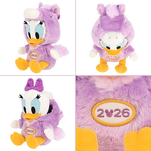 TDR - 2026 Happy New Year Mickey & Friends Collection x Daisy Duck Year of the Horse Zodiac Plush Toy with Donald Duck Finger Puppet (Release Date: Nov 17, 2025)
