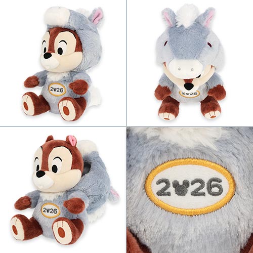 TDR - 2026 Happy New Year Mickey & Friends Collection x Chip Year of the Horse Zodiac Plush Toy with Dale Finger Puppet (Release Date: Nov 17, 2025)