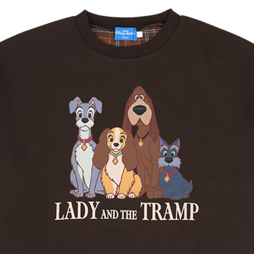 TDR - 2025 Lady & the Tramp Retro & Classic" Collection x Lady, Tramp, Trusty, and Jock Sweartshirt for Adults Color: Brown (Release Date: Dec 26, 2025)