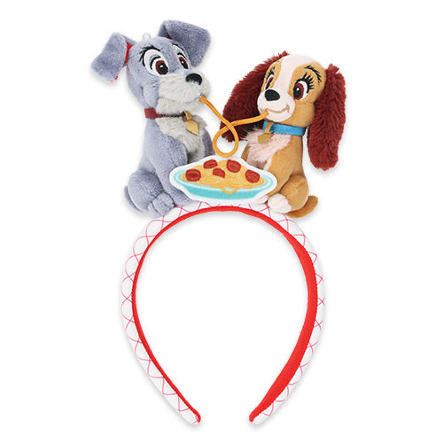 TDR - 2025 Lady & the Tramp Retro & Classic" Collection x Lady and the Tramp Sharing "Spaghetti & Meatballs" Headband (Release Date: Dec 26, 2025)