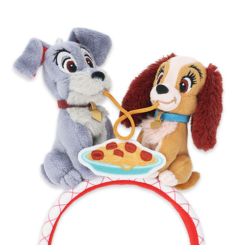 TDR - 2025 Lady & the Tramp Retro & Classic" Collection x Lady and the Tramp Sharing "Spaghetti & Meatballs" Headband (Release Date: Dec 26, 2025)