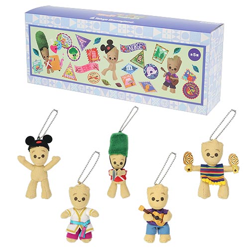 TDR - "It's a Small World with Groot x Marvel" Collection x Mystery Plush Keychain Whole Set of 5 (Release Date: Dec 26, 2025)
